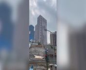 Shocking video: Taiwan earthquake creates waterfall from rooftop swimming pool from বাংলা কাটুন videos