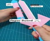 Diy paper sword | homemade art and craft from homemade