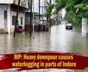 After heavy rainfall in Indore, many areas of the city were waterlogged on August 10. Waterlogging has slackened transportation in different parts of the city. The water level crossed the 3-feet mark in some residential areas.