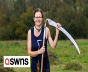A woman lost four stone after taking up SCYTHING – and then became UK champion.Andi Rickard, 54, took up the classic farming technique in 2009 after becoming frustrated with lawnmowers and strimmers.Mum-of-three Andi then tipped the scales at 13st 7lbs and was struggling to lose weight after having her children.But she said scything helped her lose four stone and slim down to 9st 7lbs.Andi, from Wellington, Somerset, went from a size 18 to around a 10 and said she is more toned now than when she was 18.She said the full body workouts have helped her keep the weight off and away from the gym.And Andi, who has scoliosis, said the circular swinging has even helped her back.Andi said: “We were renting a house with a small paddock back in 2009 and it was really overgrown.“I had three small children and didn’t want to use a loud strimmer and lawnmower couldn’t get near it, so I tried a scythe.“I took a course to learn how to use it and found I really enjoyed it.“It was so nice to discover I was good at something in my 40s.“I was struggling to lose the weigh after having my children and scything really helped.“I went from 13st 7lbs to about 9st 7lbs and it has helped me keep the weight off ever since.“I hate exercise and scything has saved me from going to the gym.“I’m lighter and more toned than I was when I left school at 18, and I look and feel better now than I did when I was younger.“It keeps me active and mobile.“It’s great because it’s something you can make as hard or easy as you like.“It can be a full-blown aerobic workout if you want it to.“I have scoliosis and the circular movement, the swinging from side to side, has really helped my back.“The tool itself is very light and you can make it as much of a workout as you like.”Scything became iconic after actor Aidan Turner showed off his ripped abs while using the tool to mow a meadow during episodes of hit TV show Poldark.In 2019 Andi became the UK scything champion, the first woman to win the title which she held until 2021.She went on to represent Great Britain at the European Scythe Championships in Austria and finished 24th, where most of the competitors were half her age.Andi is still the UK ladies champ and runs the Somerset Scythe School where she teaches others the centuries-old practice.She said in the last year she has taught doctors and teachers and that scything can be a stress relief.Andi said: “I did about 58 teaching days this year over the summer.“It’s not that hard, most people I teach can be mowing in about an hour.“I do a lot of 1-1 sessions with couples and group workshops with community groups who maintain areas of woodland.“Last year I had a lot of doctors, teachers and musicians come for stress relief, it helps people to get outside.“I think the pandemic changed things a lot, people couldn’t go on holiday and wanted to be in nature.“The fact it is so much better for the environment has also been a huge factor in the popularity of it.”