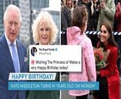 King Charles and Queen Camilla picked a poignant image of the Princess of Wales during her first visit to Wales with her new title