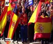 One day after regional lawmakers in Catalonia passed a declaration of independence from Spain&#39;s central government, unionists held a rally in Madrid.