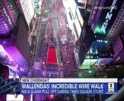 Nik Wallenda and Lijana Wallenda reveal what it felt like to cross a wire 25 stories above Times Square as millions of people watched on live TV.