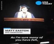 Brigham Young University valedictorian Matt Easton declared, &#92;