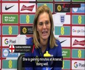 Sarina Wiegman hailed Leah Williamson&#39;s return to the England squad, but stayed tight-lipped on the captaincy