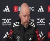 Manchester United boss Erik Ten Hag confirmed that both Raphael Varane and Bruno Fernandes should be fit for the Manchester derby against City