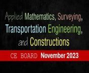 CE Board MSTC &#124; MSTE November 2023&#60;br/&#62;-&#60;br/&#62;CE Board HPGE Problems Playlist&#60;br/&#62;https://www.youtube.com/playlist?list=PL5m4oYFxvZPk4dttEGfOzMRbhGw3xBk7x&#60;br/&#62;&#60;br/&#62;CE Board MSTE Problems Playlist&#60;br/&#62;https://www.youtube.com/playlist?list=PL5m4oYFxvZPmaUhcMADlzdpDUOxWKFWEl&#60;br/&#62;&#60;br/&#62;Construction and Methods Playlist&#60;br/&#62;https://www.youtube.com/playlist?list=PL5m4oYFxvZPnyK-Pq2e1xipGvdGauzSc1&#60;br/&#62;-&#60;br/&#62;Maraming salamat po sa inyo mga Engineers and Future Engineers.&#60;br/&#62;mabuhay po kayong lahat.&#60;br/&#62;-&#60;br/&#62;FB Page - https://www.facebook.com/MrComputerCiviLEngineer&#60;br/&#62;Tiktok - https://www.tiktok.com/@SolUsmanJr&#60;br/&#62;-------------&#60;br/&#62;CREDIT:&#60;br/&#62;-------------&#60;br/&#62;Soundtrack:&#60;br/&#62;Ace Attorney Dual Destinies - Apollo Justice (I&#39;m fine)&#60;br/&#62;Ace Attorney Spirit of Justice (Credit Theme)&#60;br/&#62;&#60;br/&#62;Avatar:&#60;br/&#62;SuperME Cartoon Avatar Maker (mobile app)&#60;br/&#62;&#60;br/&#62;Reference:&#60;br/&#62;+ &#92;