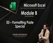 03 - Formatting Paste Special Excel
