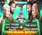 WWE 16 March 2024 The Rock VS. Cody Rhodes VS. Roman Reigns VS. Seth Rollins VS. All Raw SmackDown from wwe wrestlemania 28 undertaker vs triple h cell match 720p hd real match no নাইক সাকিব ও নাই¦
