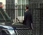 Rishi Sunak departs 10 Downing Street ahead of Prime Minister&#39;s QuestionsReport by Covellm. Like us on Facebook at http://www.facebook.com/itn and follow us on Twitter at http://twitter.com/itn