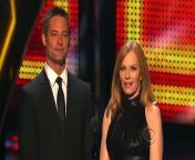 Marg Helgenberger and Josh Holloway present the award for Favorite Network TV Drama.