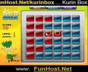 At FunHost.Net/kurinbox, Casual puzzle game. Complete each level by switching all boxes into blue box. Move the highlighter around and click to switch boxes under it. The blue box will be switched into red box and vise versa. Move around the highlighter using mouse. Click to switch boxes (Blue will become Red and vise versa). You can rotate the highlighter using the &#39;Rotate&#39; button. (Puzzle Game) .&#60;br/&#62;&#60;br/&#62;Play Kurin Box for Free at FunHost.Net/kurinbox on FunHost.Net , The Fun Host of Apps and Games!&#60;br/&#62;&#60;br/&#62;Kurin Box : FunHost.Net/kurinbox &#60;br/&#62;www: FunHost.Net &#60;br/&#62;Facebook: facebook.com/FunHostApps &#60;br/&#62;Twitter: twitter.com/FunHost &#60;br/&#62;