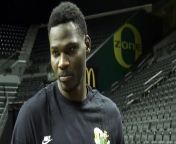 Oregon Ducks center N&#39;Faly Dante discusses facing the South Carolina Gamecocks in the 2024 NCAA Tournament.