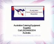 Australian Catering Equipment Supplies : Commercial Catering Equipment &amp; Restaurant Kitchen Equipment is a family owned and operated company with an excellent team of enthusiastic and friendly staff.&#60;br/&#62;http://www.auscaterquip.com.au/