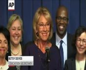 Education Secretary Betsy DeVos is seeking to mend fences with educators, parents and activists across the country following a bruising confirmation process.