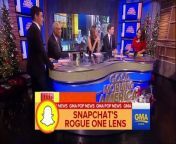 Snapchat Star Wars Lens Helps Fans Enter Galaxy Far Away &#124; ABC News&#39; Diane Macedo reports the buzziest stories of the day in &#92;