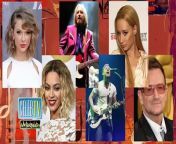 Alanis Morrisette and Jared Leto were among fellow musicians who helped announce the nominees. Taylor Swift, Beyonce, Iggy Azalea, U2 and Miranda Lambert are among the nominations!