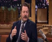 Nick Offerman chats with Jimmy about filming the final season of Parks and Recreation. &#60;br/&#62;