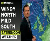 North south split, low pressure from Iceland influencing British weather, providing thicker clouds and outbreaks of rain in places, dry and bright in the south – This is the Met Office UK Weather forecast for the afternoon of 21/03/24. Bringing you today’s weather forecast is Alex Deakin.