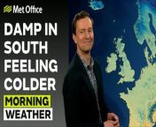 Feeling colder, a cold front drifting south bringing clouds and outbreaks of rain to the southern half of the UK – This is the Met Office UK Weather forecast for the morning of 22/03/24. Bringing you today’s weather forecast is Alex Deakin.