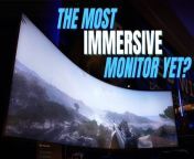 The Acer Predator Z57 is one of the largest gaming monitors at CES.&#60;br/&#62;7,680 x 2,160 resolution and a mini-LED panel makes everything appear bright and colorful along with a 120Hz refresh rate.