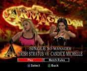 Trish Stratus vs Candice Michelle Single from play video games on computer