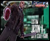 Custom Jason X Sixth Scale Figure by @gallactiblescollectors and Tinelas Customs