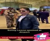 Sunny Leone Spotted at airport heading to Muscat for shoot Viral Masti Bollywood