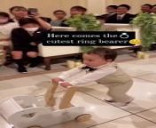 Here comes thecutest ring bearer ❤️ from i care about