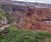 third major cliff collapse at Whipsiderry from voice of the cross