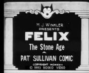 FELIX THE CAT_ THE STONE AGE _ Full Cartoon Episode from 04 felix gamex garcia and barnabas gamez