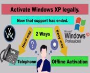 New Video 2024! How to activate Windows XP now that support has ended?&#60;br/&#62;&#60;br/&#62;Disclaimer This video is for educational purpose only. Copy right disclaimer under section 107 of the copyright act 1976 allowance is for &#92;