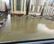 Flood in Al Nud, Sharjah from photos in