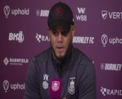 Burnley boss Vincent Kompany admitted Sheffield United feels a must-win game in their battle to avoid relegation&#60;br/&#62;Burnley, Lancashire, UK