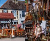 Meet the grandad who has spent 25 years transforming his back garden into a - Wild West &#39;town&#39;. &#60;br/&#62;&#60;br/&#62;Stephen Smart&#39;s Dude Ranch includes a saloon, jailhouse, bank, haberdashery and even an undertakers at the rear of his semi-detached home in Sheppey, Kent.&#60;br/&#62;&#60;br/&#62;The 65-year-old has long been fascinated with the films starring the likes of Clint Eastwood and John Wayne, which inspired him to construct his very own old-style town.&#60;br/&#62;&#60;br/&#62;But, despite his Wild West obsession, he&#39;s never actually been to America. &#60;br/&#62;&#60;br/&#62;Mr Smart - who&#39;s also known simply as &#39;Dude&#39; - began modelling his property, which now resembles a Hollywood film set, on the American frontier period around 25 years ago. &#60;br/&#62;&#60;br/&#62;A retired lorry driver, he said: &#92;