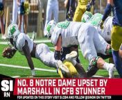 Notre Dame was stunned by Marshall on Saturday
