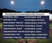 See the 16 schools that will be hosting regionals at the NCAA Baseball Tournament.