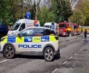 Video shows emergency services on the scene of dramatic fire on Eccesall Road, Sheffield, which broke out on Sunday morning (April 28)