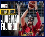 PBA Player of the Game Highlights: June Mar Fajardo shines with 20-20 game for San Miguel vs. NLEX from mar phanadese video