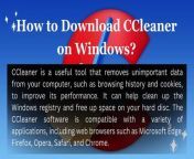 For Live Chat: https://live-chat-support.us&#60;br/&#62;For more info: https://www.ccleaner.com/&#60;br/&#62;&#60;br/&#62;This video explains how to download CCleaner. Discover the process of installing CCleaner on Windows 10. Yes, you can learn how to quickly download CCleaner for free on Windows 10. This is CCleaner free download.&#60;br/&#62;&#60;br/&#62;This tutorial works on PCs, laptops, desktops, and tablets running Windows 10, Windows 8/8.1, and Windows 7.Supports all major PC manufacturers (Dell, HP, Acer, Asus, Toshiba, Lenovo, Samsung).&#60;br/&#62;