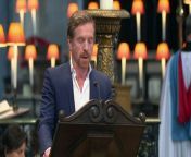 Prince Harry has given a bible reading at a thanksgiving service marking the 10th anniversary of the Invictus Games. &#60;br/&#62; &#60;br/&#62;Actor Damian Lewis also attended and read the Invictus poem. Report by Alibhaiz. Like us on Facebook at http://www.facebook.com/itn and follow us on Twitter at http://twitter.com/itn
