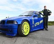 Harry Cunliffe, 12, from Ashton-in-Makerfield, has been crowned motorsport drifting champion.He is the youngest competing driver in Europe with no age cap and recently won a Championship in Scotland at the Ecumaster Winter Battles.Harry pictured with one of his car branded with Little Harry.
