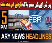 #PTA #SimBlock #NonFilers #FBR #headlines &#60;br/&#62;&#60;br/&#62;Gas, electricity prices likely to increase in FY 2024-25 budget&#60;br/&#62;&#60;br/&#62;Karachi transport goes digital&#60;br/&#62;&#60;br/&#62;Anti-govt movement: JUI-F to take solo flight&#60;br/&#62;&#60;br/&#62;Pakistan records ‘wettest April’ in more than 60 years: Met Office&#60;br/&#62;&#60;br/&#62;Some people trying to push investment out of province: Murad Ali Shah&#60;br/&#62;&#60;br/&#62;Follow the ARY News channel on WhatsApp: https://bit.ly/46e5HzY&#60;br/&#62;&#60;br/&#62;Subscribe to our channel and press the bell icon for latest news updates: http://bit.ly/3e0SwKP&#60;br/&#62;&#60;br/&#62;ARY News is a leading Pakistani news channel that promises to bring you factual and timely international stories and stories about Pakistan, sports, entertainment, and business, amid others.&#60;br/&#62;