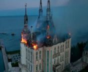 Ukraine&#39;s &#39;Harry Potter castle&#39; hit in Russian strikeSource: The State Emergency Service of Ukraine