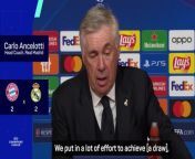 Ancelotti settles for 'good result' in Munich from good after noon