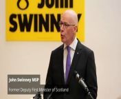 The former deputy first minister of Scotland John Swinney has confirmed he is running to succeed Humza Yousaf as both SNP leader and Scotland&#39;s next first minister. &#60;br/&#62; &#60;br/&#62; Report by Ajagbef. Like us on Facebook at http://www.facebook.com/itn and follow us on Twitter at http://twitter.com/itn