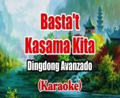 Song Title: Basta&#39;t Kasama Kita&#60;br/&#62;Artist/Singer: Dingdong Avanzado&#60;br/&#62;Original Song: &#60;br/&#62;MIDI Karaoke Version by: Esor&#60;br/&#62;&#60;br/&#62;I hope you enjoyed this karaoke video! Please LIKE and SHARE!&#60;br/&#62;SUBSCRIBE for more karaoke videos. Thank you!&#60;br/&#62;&#60;br/&#62;➤ Audio Editing App: Cakewalk for the MIDI karaoke file contain both the musical data (such as notes, tempo, and instrument settings) and the lyrics data (the timing and content of the lyrics). &#60;br/&#62;When played on a compatible device or software, the lyrics are synchronized with the music, allowing users to sing along.&#60;br/&#62;➤ MIDI Karaoke Players: VanBasco &amp; Roland Sound Canvas VA&#60;br/&#62;➤ Video Editing Apps:Adobe Premiere Pro, Adobe After Effects &amp; Adobe Photoshop&#60;br/&#62;&#60;br/&#62;FOLLOW ME: &#60;br/&#62;FACEBOOK1: https://facebook.com/esorkaraoke&#60;br/&#62;FACEBOOK2: https://facebook.com/esorkaraoke2&#60;br/&#62;INSTAGRAM: https://instagram.com/esorkaraoke&#60;br/&#62;TIKTOK: https://tiktok.com/@esorkaraoke&#60;br/&#62;TWITTER: https://twitter.com/esorkaraoke&#60;br/&#62;&#60;br/&#62;#esor #esorkaraoke #karaoke &#60;br/&#62;#karaokewithlyrics #karaokeversion &#60;br/&#62;#midikaraoke #videoke &#60;br/&#62;&#60;br/&#62;Disclaimer! &#60;br/&#62;No copyright is claimed and to the extent that material may appear &#60;br/&#62;tobe infringed, I assert that such alleged infringement &#60;br/&#62;is permissible under fair use principles and U.S. copyright law &#60;br/&#62;under section 107 of the copyright Act 1976.&#60;br/&#62;All credits go to the right owners and its record Labels.&#60;br/&#62;&#60;br/&#62;No copyright infringement intended. This is just a fan-made karaoke video for the song.&#60;br/&#62;If you believe material have been used in an unauthorized manner, &#60;br/&#62;please contact (esorkaraoke@gmail.com).