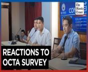 Lawmakers react to OCTA survey&#60;br/&#62;&#60;br/&#62;Several lawmakers on Thursday shared their thoughts on the survey by OCTA Research that seven out of ten Filipinos want military action and diplomacy in resolving the dispute in the West Philippine Sea.&#60;br/&#62;&#60;br/&#62;Representatives Jude Acidre of Tingog Partylist, Faustino Dy 5th of Isabela, and Ernesto Dionisio Jr. of Manila said that the survey result was a &#92;