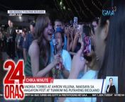 Sa Albay man o sa Iloilo, full of festivity ang ganap ng mga Kapuso artists sa kani-kanilang pakikisaya sa Magayon Festival at Carabao-Carroza Festival! Tumikim rin sila ng ilang local delicacies.&#60;br/&#62;&#60;br/&#62;&#60;br/&#62;24 Oras is GMA Network’s flagship newscast, anchored by Mel Tiangco, Vicky Morales and Emil Sumangil. It airs on GMA-7 Mondays to Fridays at 6:30 PM (PHL Time) and on weekends at 5:30 PM. For more videos from 24 Oras, visit http://www.gmanews.tv/24oras.&#60;br/&#62;&#60;br/&#62;#GMAIntegratedNews #KapusoStream&#60;br/&#62;&#60;br/&#62;Breaking news and stories from the Philippines and abroad:&#60;br/&#62;GMA Integrated News Portal: http://www.gmanews.tv&#60;br/&#62;Facebook: http://www.facebook.com/gmanews&#60;br/&#62;TikTok: https://www.tiktok.com/@gmanews&#60;br/&#62;Twitter: http://www.twitter.com/gmanews&#60;br/&#62;Instagram: http://www.instagram.com/gmanews&#60;br/&#62;&#60;br/&#62;GMA Network Kapuso programs on GMA Pinoy TV: https://gmapinoytv.com/subscribe