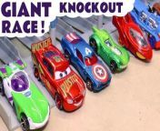 This is a giant knockout racing competition for Disney Pixar cars and other toy car racers. Who will win?&#60;br/&#62;&#60;br/&#62;SUBSCRIBE TO US ON DAILYMOTION FOR REGULAR NEW TOY STORIES&#60;br/&#62;&#60;br/&#62;* CHECK OUT NEW FUNLINGS WEBSITE&#60;br/&#62;&#62; The Funlings Website&#60;br/&#62;https://www.funlings.co.uk/&#60;br/&#62;&#60;br/&#62;&#62; Toys:&#60;br/&#62;https://funlingsstore.etsy.com&#60;br/&#62;&#60;br/&#62;* OTHER PLACES TO FIND US&#60;br/&#62;&#62; YouTube:&#60;br/&#62;https://www.youtube.com/c/Toytrains4uCoUk&#60;br/&#62;&#62; Facebook:&#60;br/&#62;https://www.facebook.com/ToyTrains4u/&#60;br/&#62;&#62; Twitter:&#60;br/&#62;https://twitter.com/toytrains4u&#60;br/&#62;